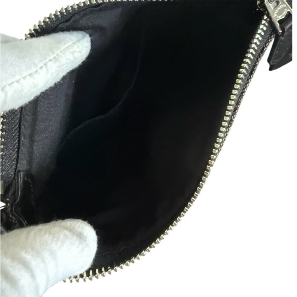 Authentic Coach Charcoal Black Signature Jacquard Crossbody Bag - Picture 11 of 14